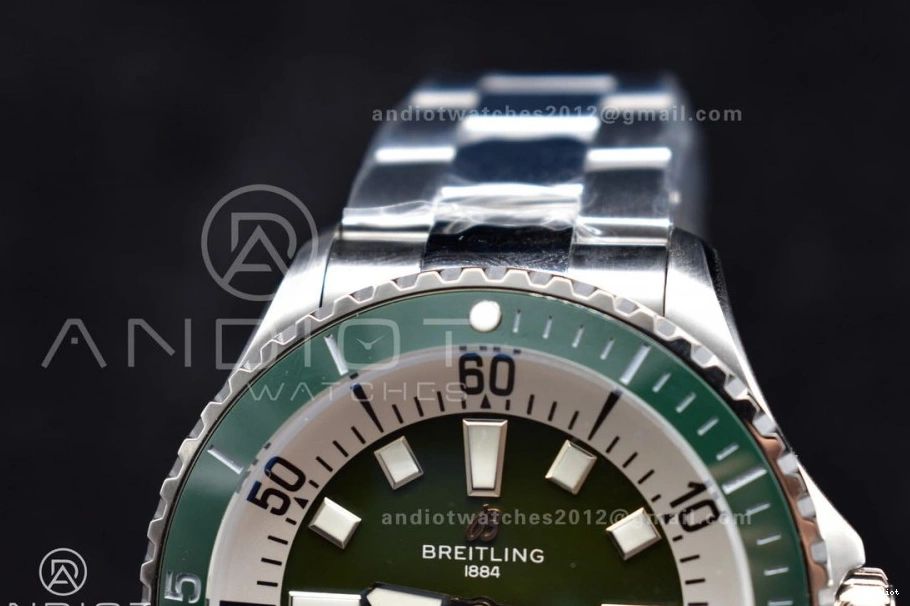 Green Edition Bezel Ceramic A2824 White Bracelet Best 44 TF 1:1 SS SuperOcean Green on Dial Automatic 0321